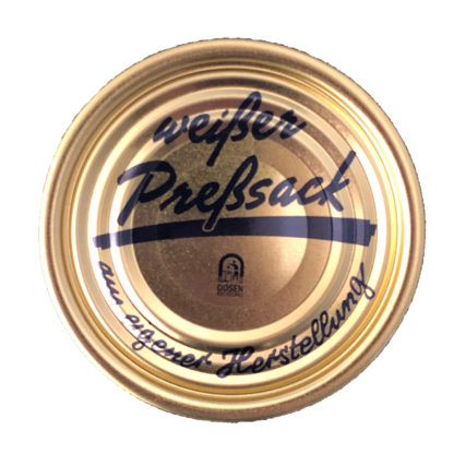 Dosendeckel 73mm 100 Stk weißer Preßsack