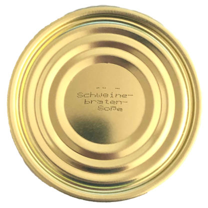 Dosendeckel 99mm 100 Stk Schweinebraten-Soße -Printung-