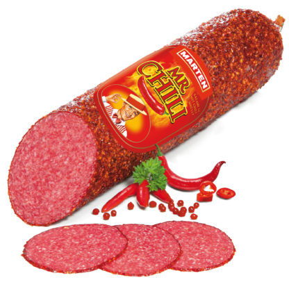 Marten Salami Ia Mr. Chili ca. 2kg, mit Buchenholz geräuchert