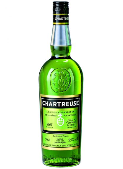 Chartreuse grün, französischer Kräuterlikör 0,70 Ltr. Flasche, 55% vol ...