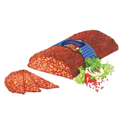 Reinert Salamour Salami Ia im roten Pfeffermantel ca. 1,5kg, mit Buchenholz geräuchert