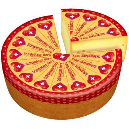 Schweizer Herzkäse ca. 6kg Laib 2 Monate gereift, 45% Fett i.Tr.