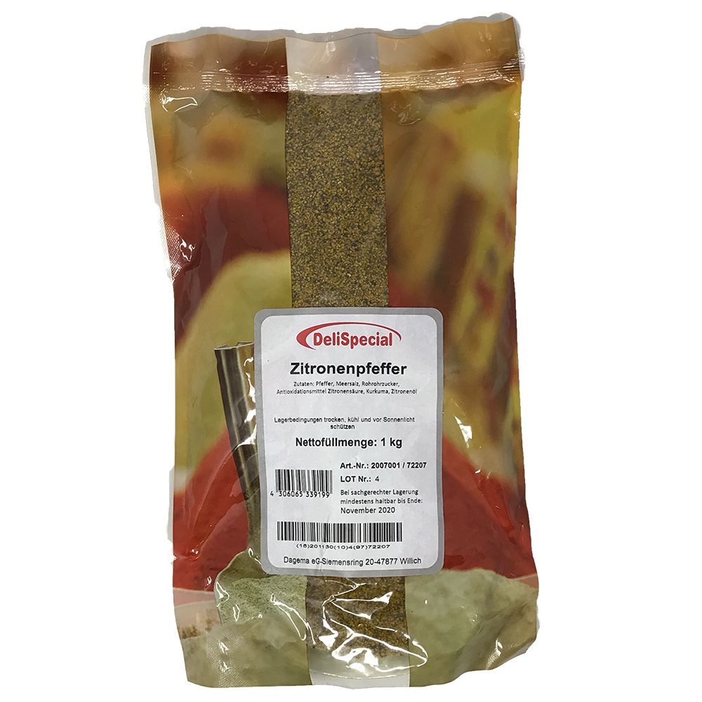 Zitronenpfeffer 1,00 kg Beutel