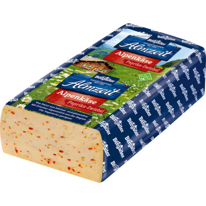 Almzeit Alpenkäse Paprika/Zwiebel ca. 1,7kg, 45% Fett i. Tr.