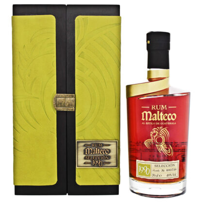 Malteco Seleccion 1990 0,7 Ltr. Flasche 40% Vol. in Holzkiste