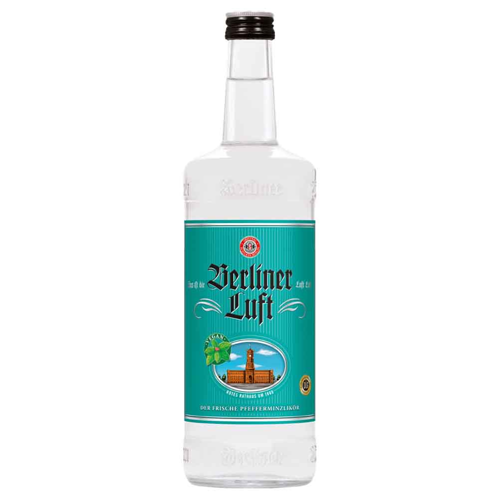 Berliner Luft Pfefferminzlikör 1,00 Ltr. Flasche, 18% vol. – Hans ...