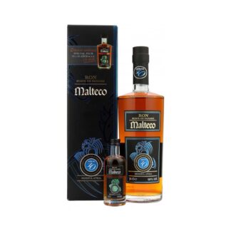 Malteco 10 Jahre + 15 Jahre Miniatur 40% Vol. 0,7 + 0,05 Ltr. Flaschen