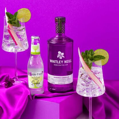 Whitley Neill Rhubarb & Ginger Handcrafted Dry Gin 43% Vol. 0,7 Ltr.  Flasche