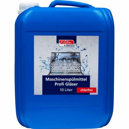 KITCHEN BASICS Gläserspülmaschinenmittel o. Chlor 10 Liter Kanister