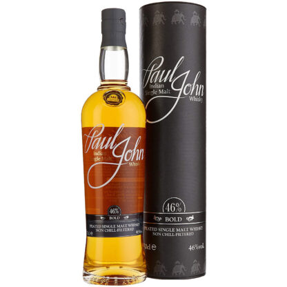 Paul John Bold indischer Single Malt Whisky 0,70 Ltr. Flasche, 46% Vol.
