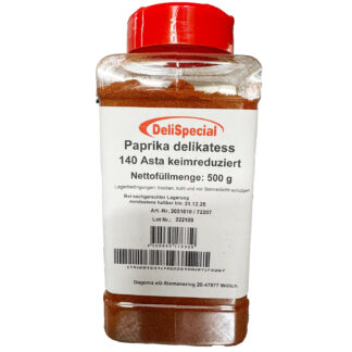 Paprika Delikatess 500g/140 Asta 1000ml Gewürzstreuer, intensiv rot