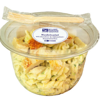 Kühlmann Nudelsalat mit Zucchini und gebratenen Hähnchenbruststreifen 230g ToGo Becher inkl. Gabel