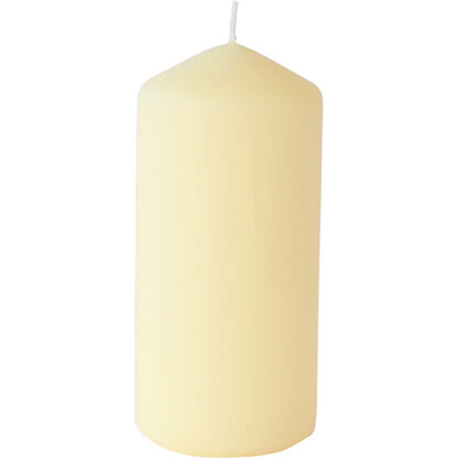 Stumpenkerzen matt, rund champagne, 150x70mm Duni
