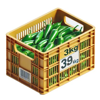 Peperoni grün 4 kg Kiste