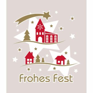 Nalo schmal hell 45/20 frohes Fest Haus-Sterne