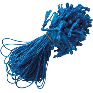 Wurstschlaufen 5,5/3-fach blau 12 cm, 100 Stk/Pack