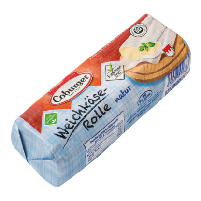 Coburger Weichkäse Rolle natur 7x250g Stück/Karton
