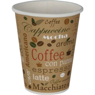 Becher "Coffee-To-Go" 300 ccm PE beschichtet 50 Stück per Pack