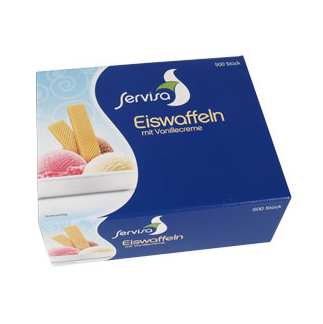 Eiswaffeln mit Vanillecreme 500 Stück/Packung
