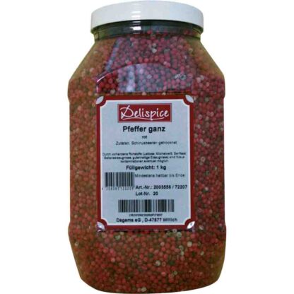 Pfeffer ganz rot  1kg  Dose , Schinusbeeren getrocknet