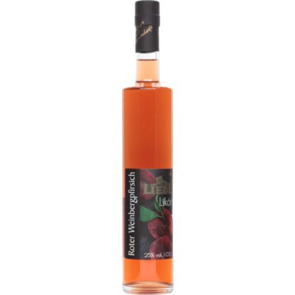 Liebl Roter Weinbergpfirsichlikör 25% Vol. 0,5 Ltr. Tonflasche