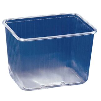 Rechteckbecher 2000g o Deckel glasklar PP 300 Stck/Karton