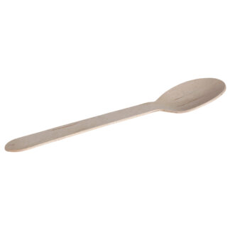 Löffel Holz, 16cm eco-line 100 Stück/Pack, Birke