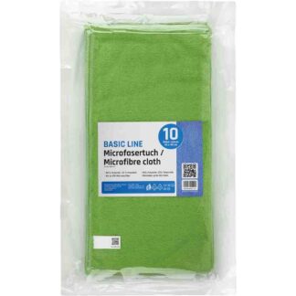 Microfasertuch grün 40x40cm  10 Stück im Pack