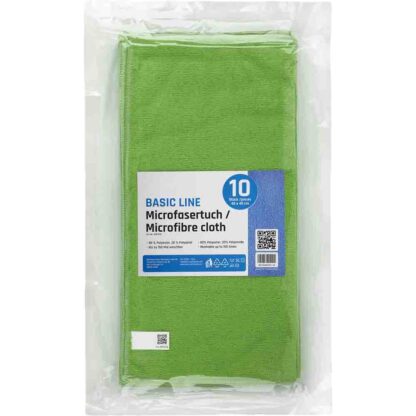 Microfasertuch grün 40x40cm  10 Stück im Pack