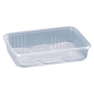Rechteckbecher 500g o Deckel glasklar PP 300 Stck/Karton