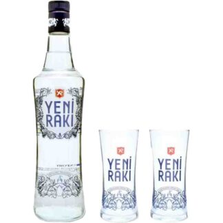 Yeni Raki + 2 Glasses 0,7Ltr. 45%Vol.