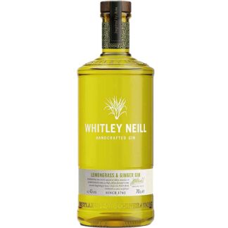 Whitley Neill Lemongrass & Ginger Dry Gin 43% Vol. 0,7 Ltr. Flasche