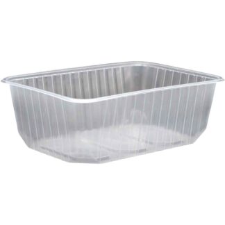 Rechteckbecher 1000g Regina Verpackungen glasklar PP 500 Stück/Karton ohne Deckel