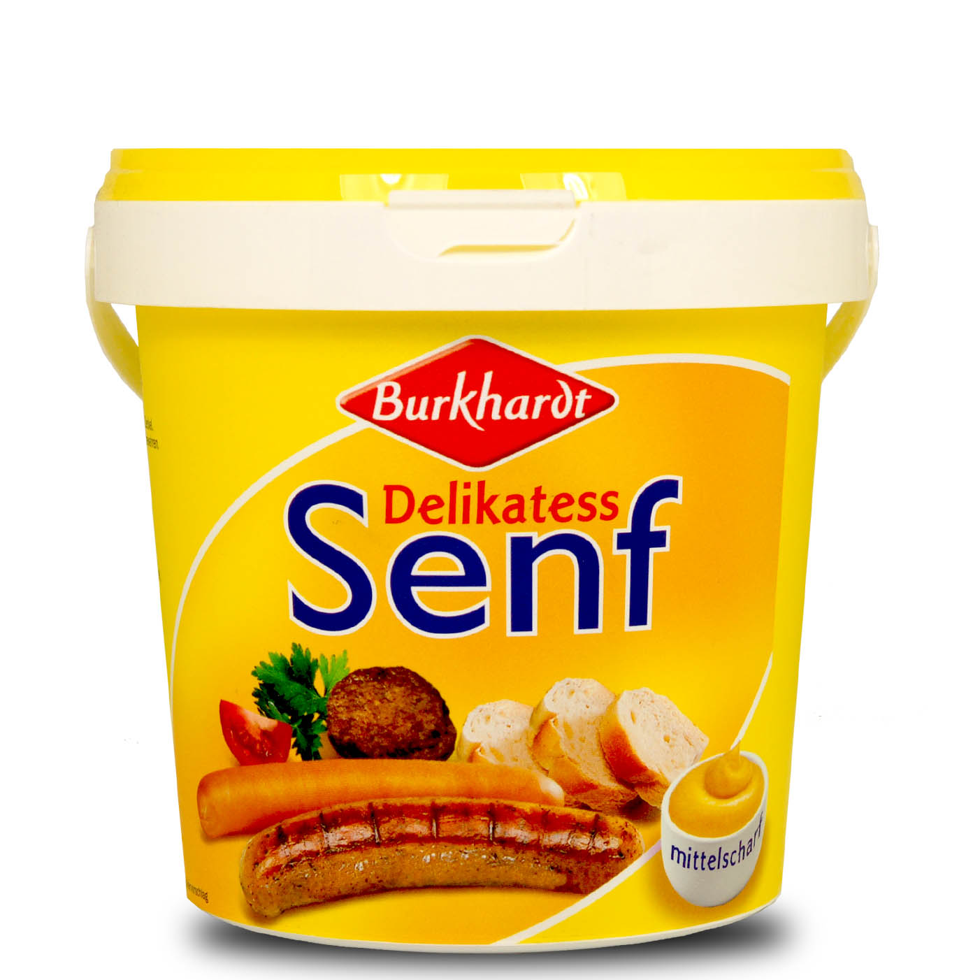 Burkhardt Senf mittelscharf 5kg per Eimer